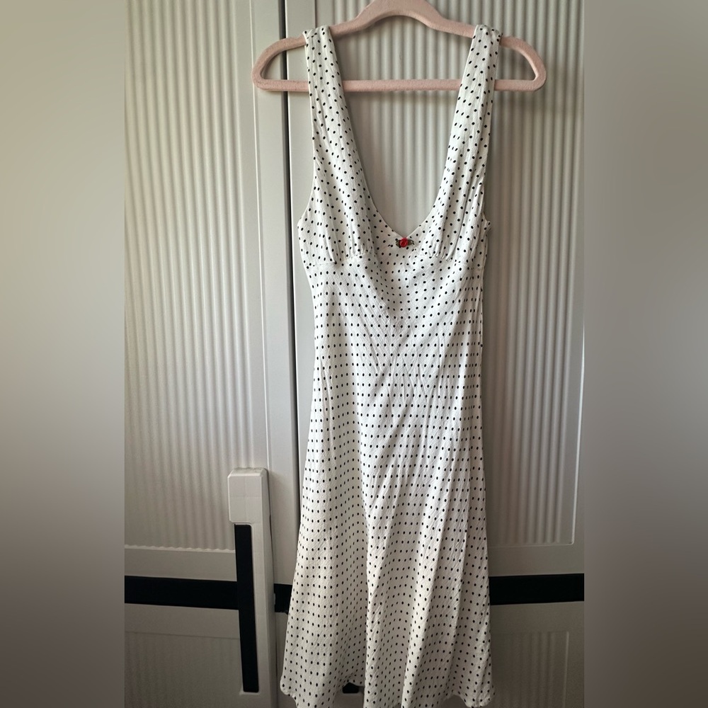 Berksha Polka Dot Mini Dress